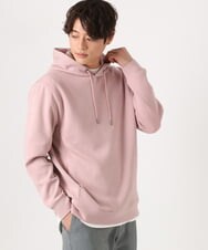 KHKEA01054 a.v.v MEN(アー・ヴェ・ヴェ) 【毛玉になりにくい】ソフトダンボールなめらかパーカー※累計販売2.7万枚突破 ピンク