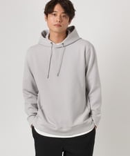 KHKEA01054 a.v.v MEN(アー・ヴェ・ヴェ) 【毛玉になりにくい】ソフトダンボールなめらかパーカー※累計販売2.7万枚突破 ライトグレー