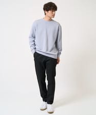 KHKEA03049 a.v.v MEN(アー・ヴェ・ヴェ) 【毛玉になりにくい】なめらかダンボール クルーネックスウェット ライトグレー
