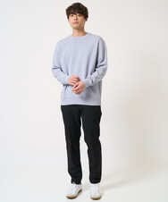 KHKEA03049 a.v.v MEN(アー・ヴェ・ヴェ) 【毛玉になりにくい】なめらかダンボール クルーネックスウェット ライトグレー