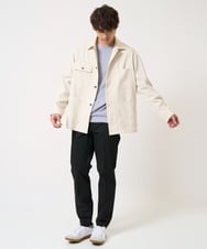 KHKEA03049 a.v.v MEN(アー・ヴェ・ヴェ) 【毛玉になりにくい】なめらかダンボール クルーネックスウェット ライトグレー