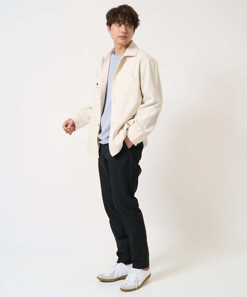 KHKEA03049 a.v.v MEN(アー・ヴェ・ヴェ) 【毛玉になりにくい】なめらかダンボール クルーネックスウェット ライトグレー