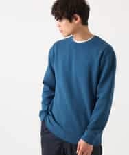 KHKEA03049 a.v.v MEN(アー・ヴェ・ヴェ) 【毛玉になりにくい】なめらかダンボール クルーネックスウェット ブルー