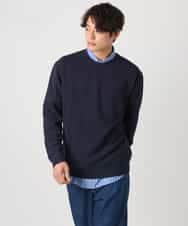 KHKEA03049 a.v.v MEN(アー・ヴェ・ヴェ) 【毛玉になりにくい】なめらかダンボール クルーネックスウェット ライトグレー