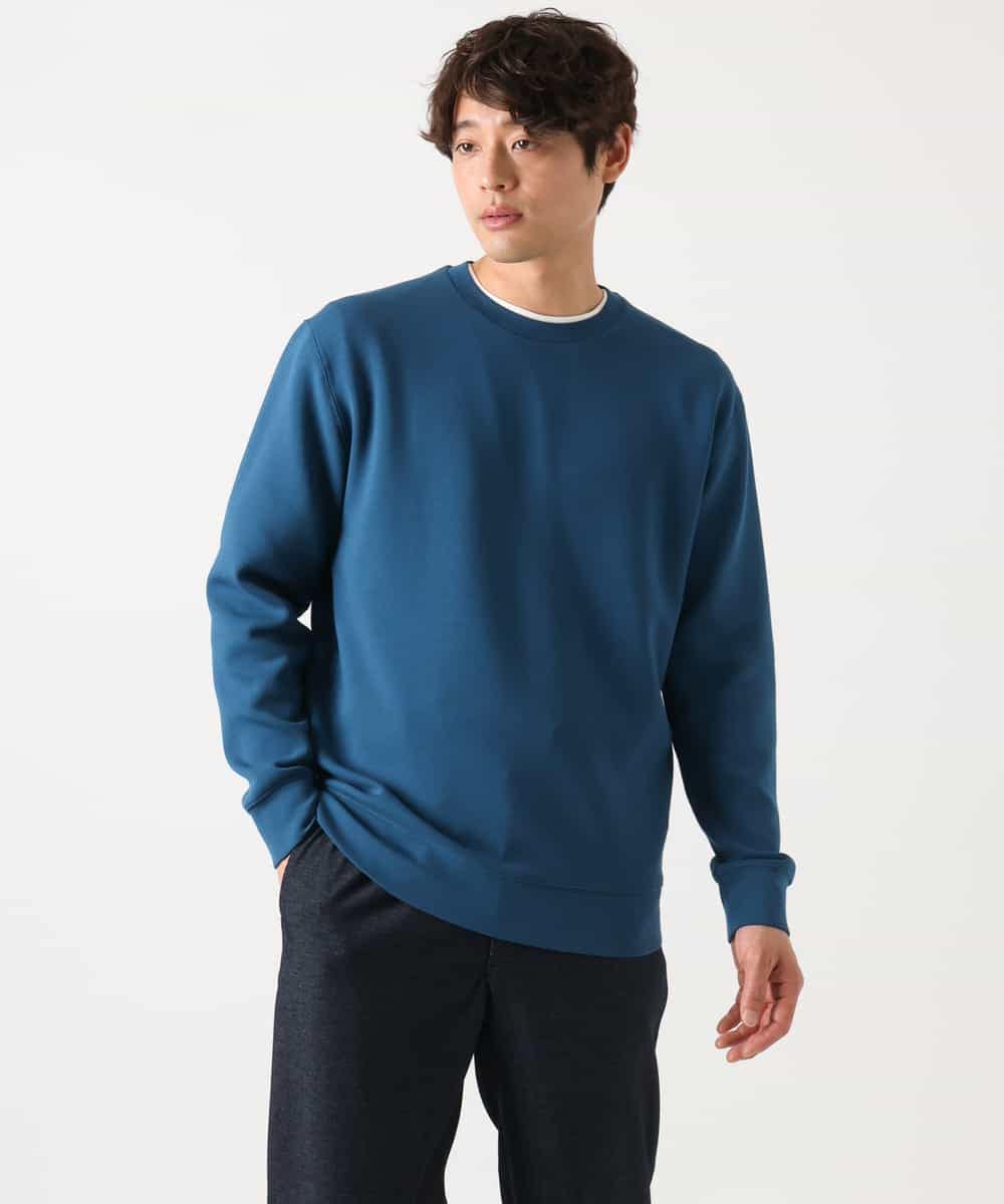 KHKEA03049 a.v.v MEN(アー・ヴェ・ヴェ) 【毛玉になりにくい】なめらかダンボール クルーネックスウェット ライトグレー