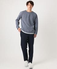 KHKEA04044 a.v.v MEN(アー・ヴェ・ヴェ) 【イージーケア/毛玉になりにくい】ツイルシャンブレーフェイクレイヤードカットソー ライトグリーン