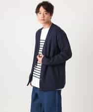 KHKEA06049 a.v.v MEN(アー・ヴェ・ヴェ) 【大人ボーダー】パネルボーダーカットソー ネイビー