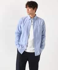 KHKEA07034 a.v.v MEN(アー・ヴェ・ヴェ) 【コットン100％】ミニロゴプリントロングTシャツ ダークグレー