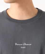 KHKEA07034 a.v.v MEN(アー・ヴェ・ヴェ) 【コットン100％】ミニロゴプリントロングTシャツ ダークグレー