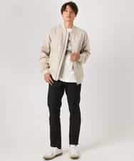 KHKEA10049 a.v.v MEN(アー・ヴェ・ヴェ) 【コットン100％】PARISフォトプリントワイドシルエットロングTシャツ ライトグレー