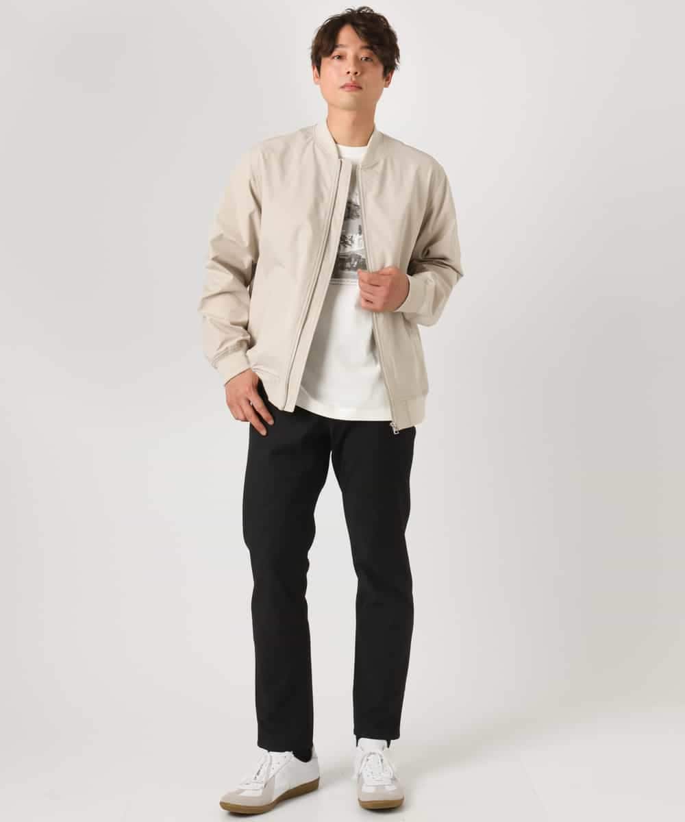 KHKEA10049 a.v.v MEN(アー・ヴェ・ヴェ) 【コットン100％】PARISフォトプリントワイドシルエットロングTシャツ ライトグレー