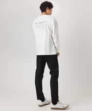 KHKEA10049 a.v.v MEN(アー・ヴェ・ヴェ) 【コットン100％】PARISフォトプリントワイドシルエットロングTシャツ ライトグレー