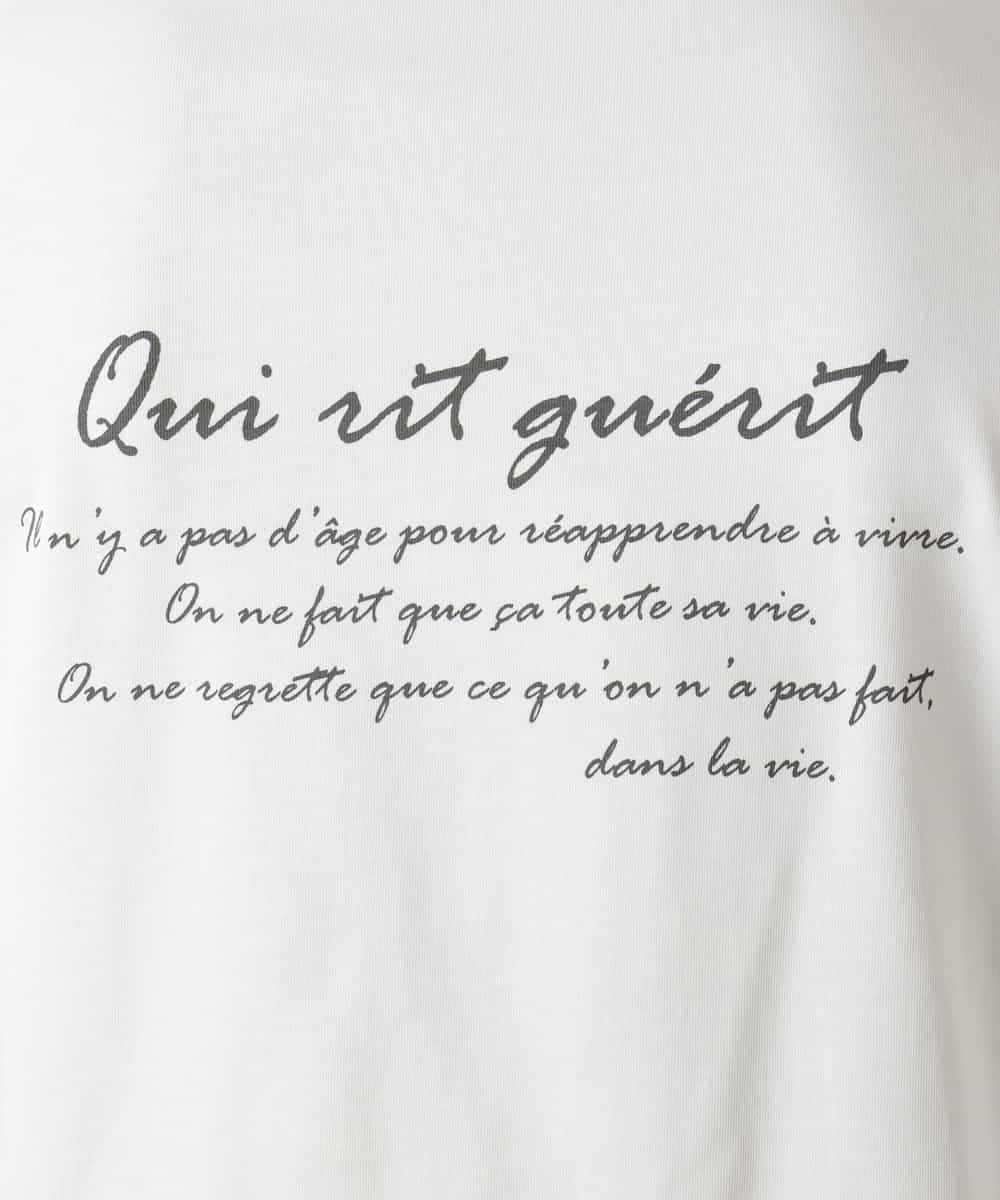 KHKEA10049 a.v.v MEN(アー・ヴェ・ヴェ) 【コットン100％】PARISフォトプリントワイドシルエットロングTシャツ ライトグレー