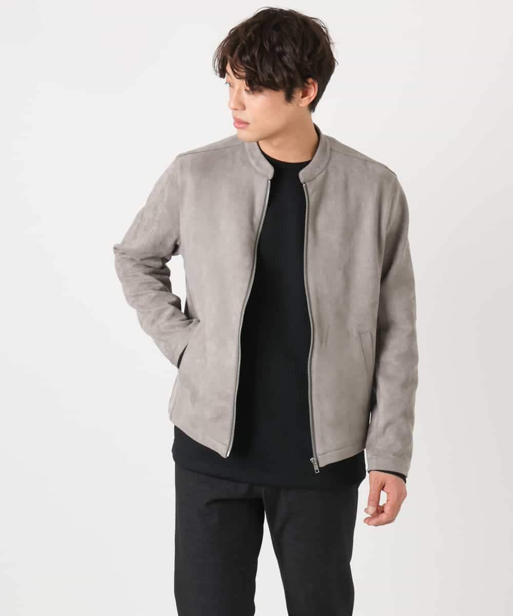 KHKEA21044 a.v.v MEN(アー・ヴェ・ヴェ) 【洗濯機で洗える】幾何柄ジャカードクルーネックプルオーバー(ジャケイン可） ブラック