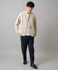 KHKED04049 a.v.v MEN(アー・ヴェ・ヴェ) 【イージーケア/洗濯機で洗える/毛玉になりにくい】変形ヘリンボンフェイクレイヤードカットソー グレー