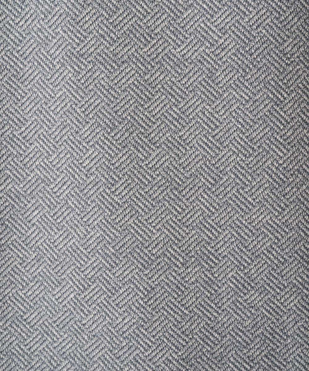 KHKED04049 a.v.v MEN(アー・ヴェ・ヴェ) 【イージーケア/洗濯機で洗える/毛玉になりにくい】変形ヘリンボンフェイクレイヤードカットソー グレー