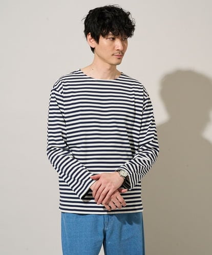 KHKED06049 a.v.v MEN 【洗濯機で洗える】ベーシックボーダー