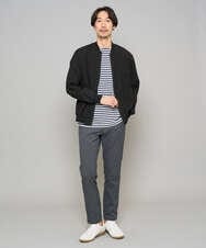 KHKED06049 a.v.v MEN(アー・ヴェ・ヴェ) 【洗濯機で洗える】ベーシックボーダーカットソー ネイビー