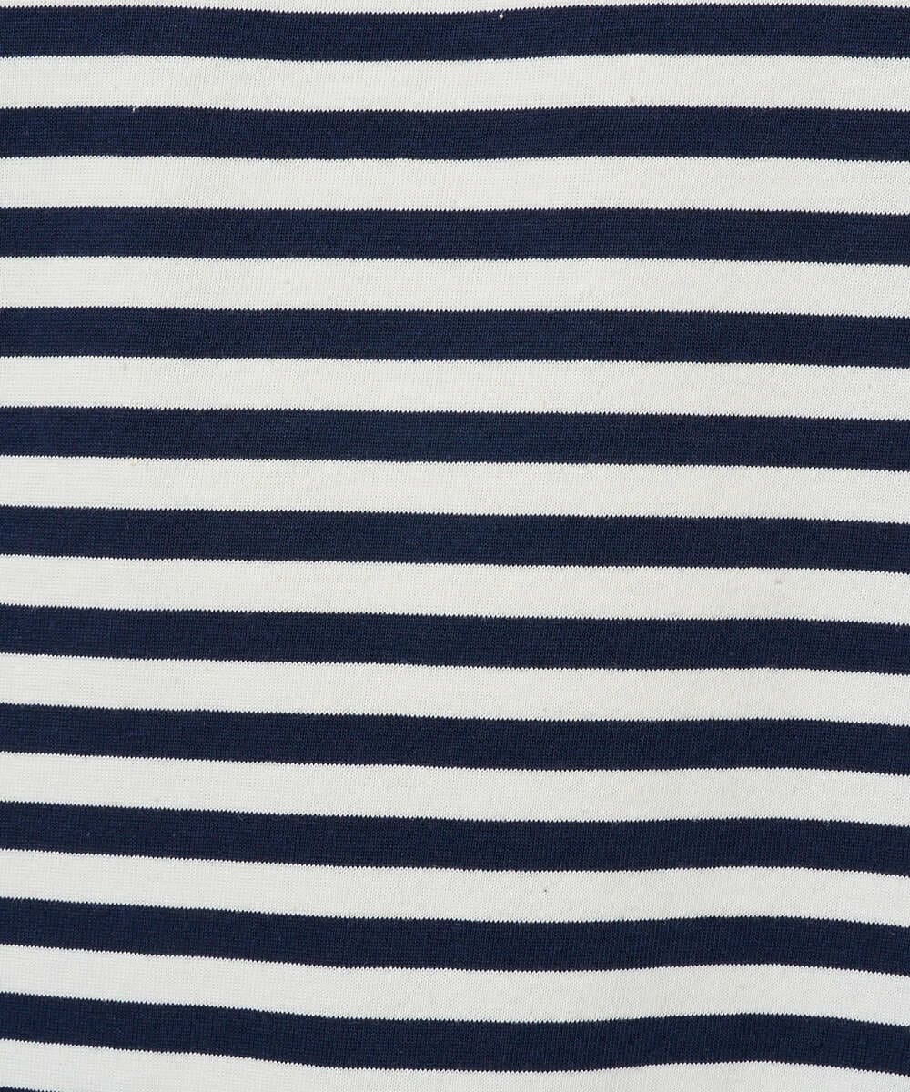 KHKED06049 a.v.v MEN(アー・ヴェ・ヴェ) 春のレイヤードコーデに欠かせない人気アイテム【洗濯機で洗える】ベーシックボーダー ネイビー