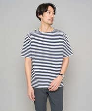 KHKED06049 a.v.v MEN(アー・ヴェ・ヴェ) 【洗濯機で洗える】ベーシックボーダーカットソー ネイビー