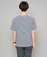 KHKED06049 a.v.v MEN(アー・ヴェ・ヴェ) 【洗濯機で洗える】ベーシックボーダーカットソー ネイビー