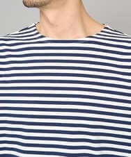 KHKED06049 a.v.v MEN(アー・ヴェ・ヴェ) 【洗濯機で洗える】ベーシックボーダーカットソー ネイビー