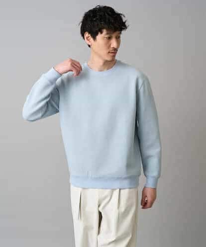 KHKED08059 a.v.v MEN 【イージーケア/洗濯機で洗える/毛玉になりにくい/ストレッチ】サッカーダンボールプルオーバー