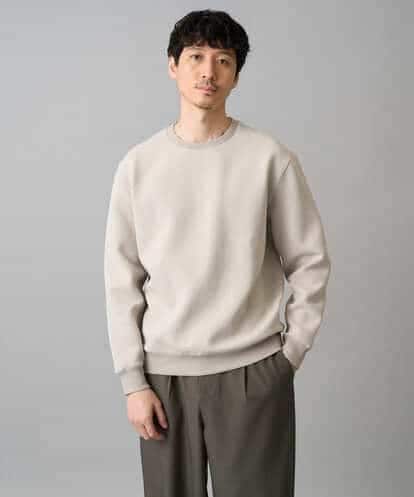 KHKED08059 a.v.v MEN 【イージーケア/洗濯機で洗える/毛玉になりにくい/ストレッチ】サッカーダンボールプルオーバー