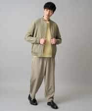 KHKED08059 a.v.v MEN(アー・ヴェ・ヴェ) 【イージーケア/洗濯機で洗える/毛玉になりにくい/ストレッチ】サッカーダンボールプルオーバー ライトグレー