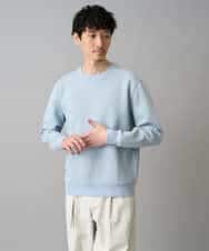 KHKED08059 a.v.v MEN(アー・ヴェ・ヴェ) 【イージーケア/洗濯機で洗える/毛玉になりにくい/ストレッチ】サッカーダンボールプルオーバー ライトグレー