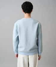 KHKED08059 a.v.v MEN(アー・ヴェ・ヴェ) 【イージーケア/洗濯機で洗える/毛玉になりにくい/ストレッチ】サッカーダンボールプルオーバー ライトグレー