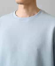 KHKED08059 a.v.v MEN(アー・ヴェ・ヴェ) 【イージーケア/洗濯機で洗える/毛玉になりにくい/ストレッチ】サッカーダンボールプルオーバー ライトグレー