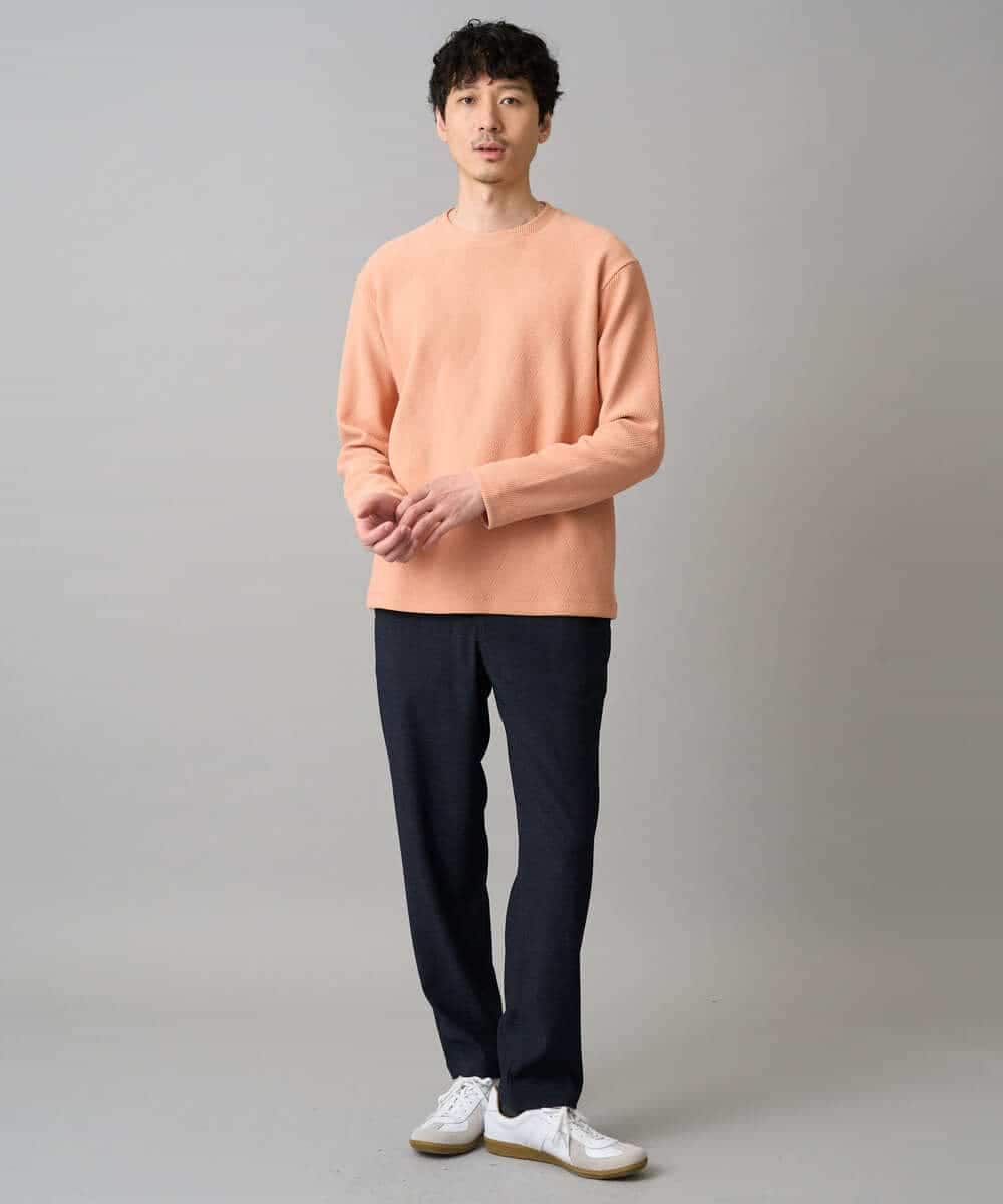 KHKED09049 a.v.v MEN(アー・ヴェ・ヴェ) 【イージーケア/洗濯機で洗える】キカフクレジャカードプルオーバー ライトグレー