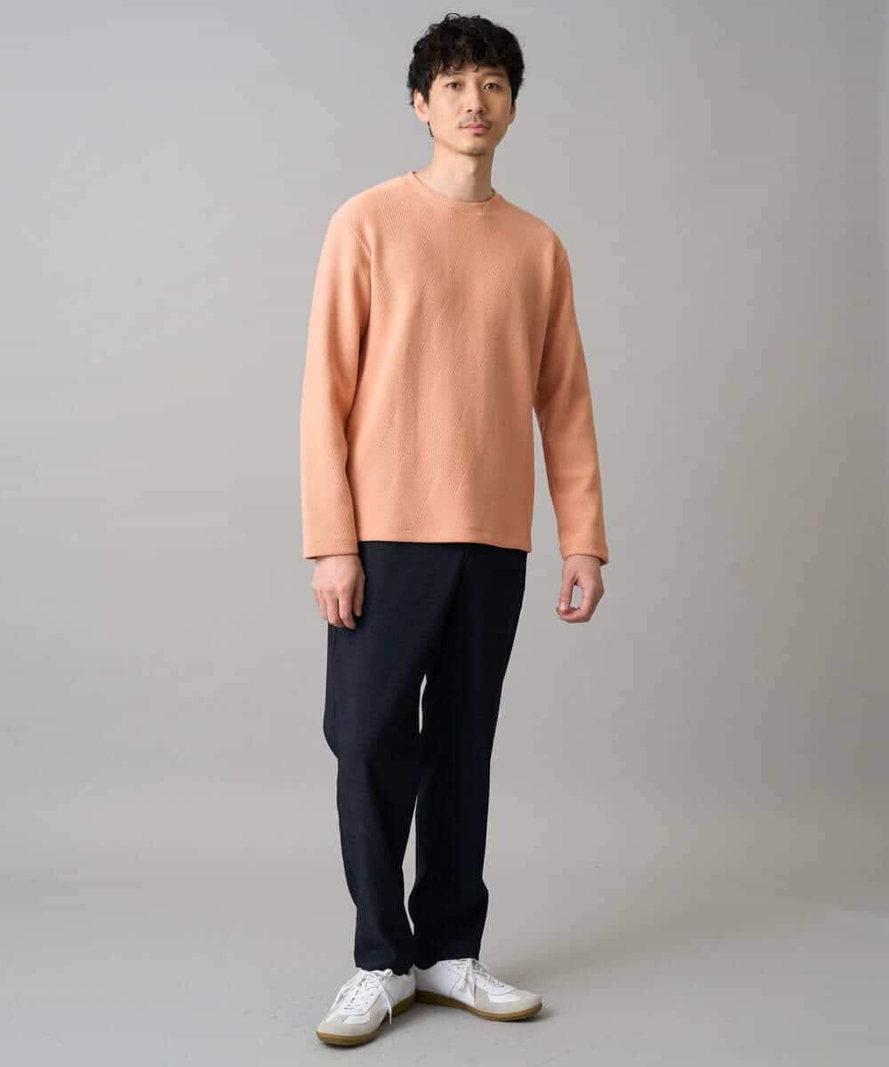 KHKED09049 a.v.v MEN(アー・ヴェ・ヴェ) 【イージーケア/洗濯機で洗える】キカフクレジャカードプルオーバー ライトグレー