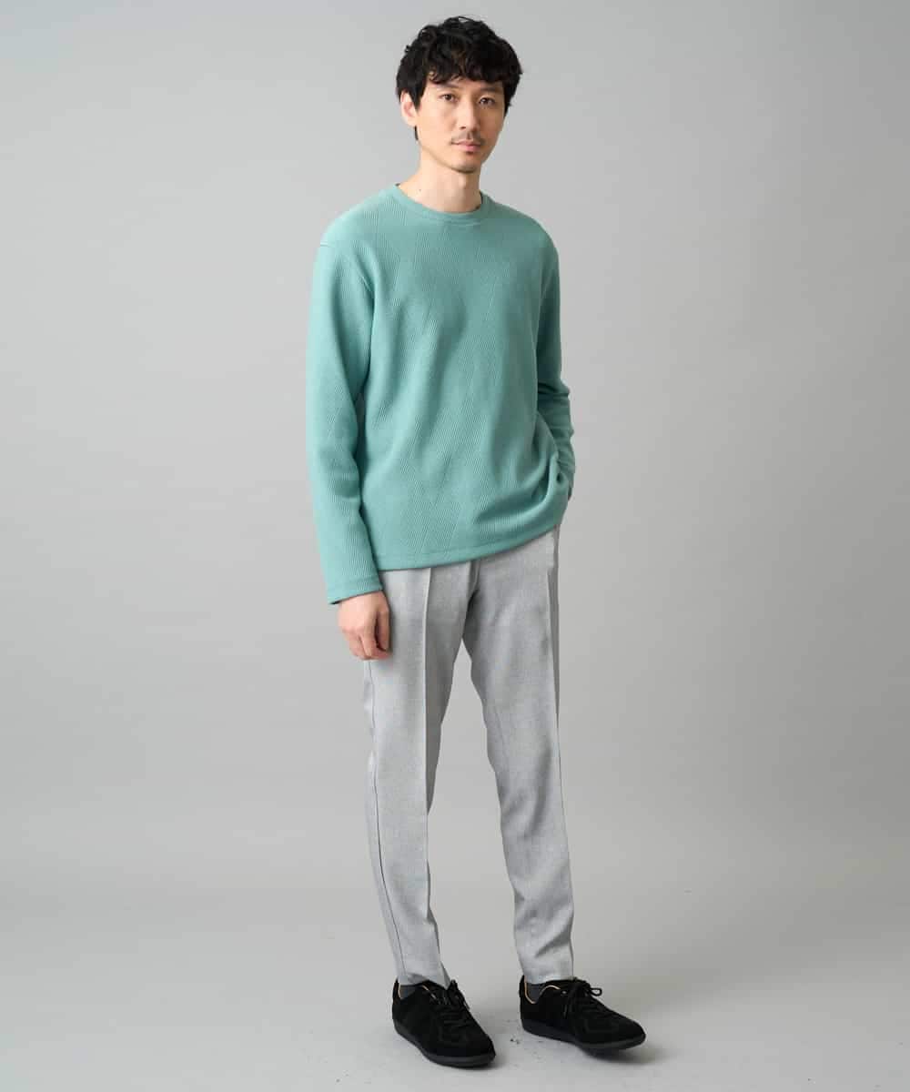 KHKED09049 a.v.v MEN(アー・ヴェ・ヴェ) 【イージーケア/洗濯機で洗える】キカフクレジャカードプルオーバー ライトグレー