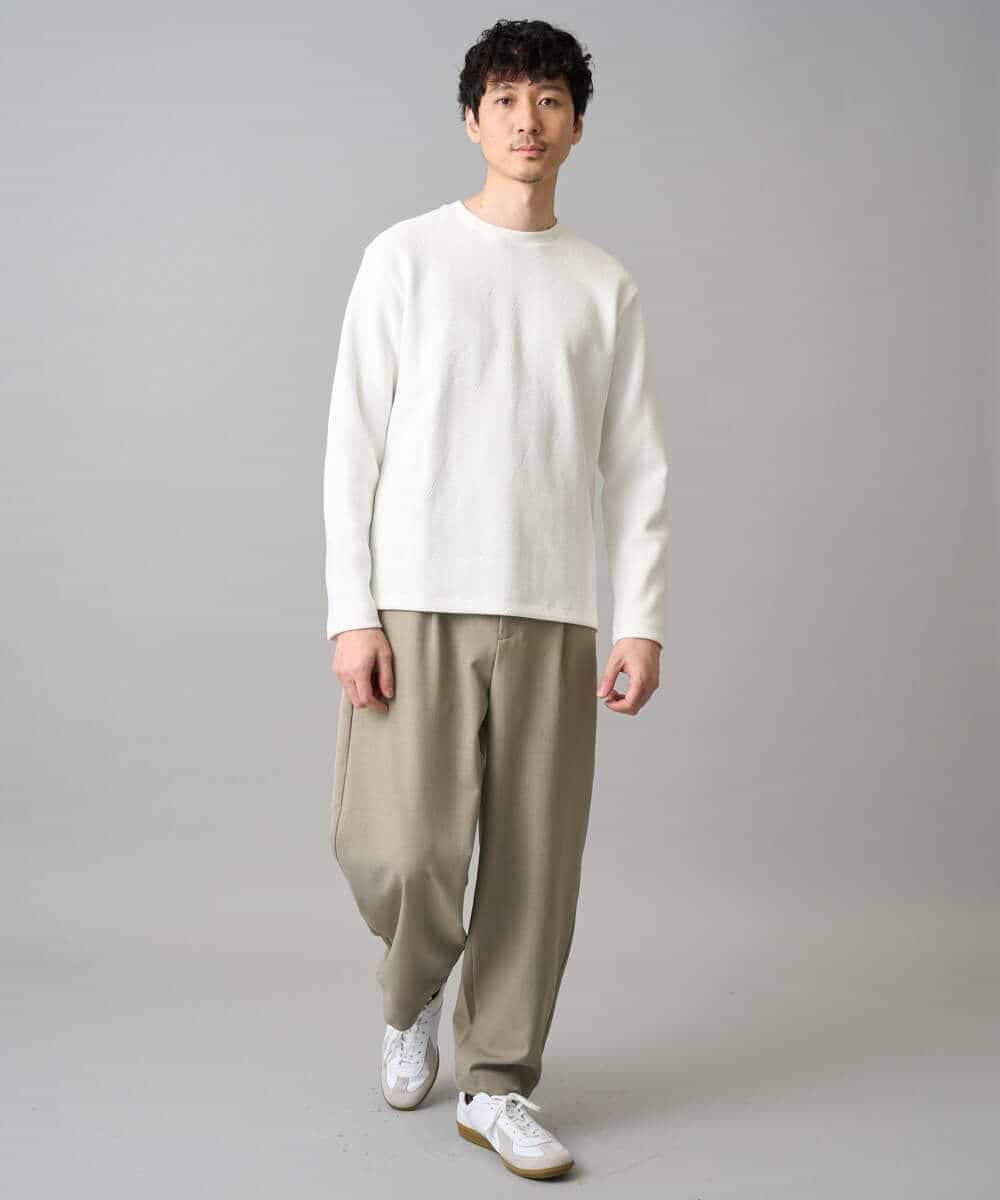 KHKED09049 a.v.v MEN(アー・ヴェ・ヴェ) 【イージーケア/洗濯機で洗える】キカフクレジャカードプルオーバー ライトグレー