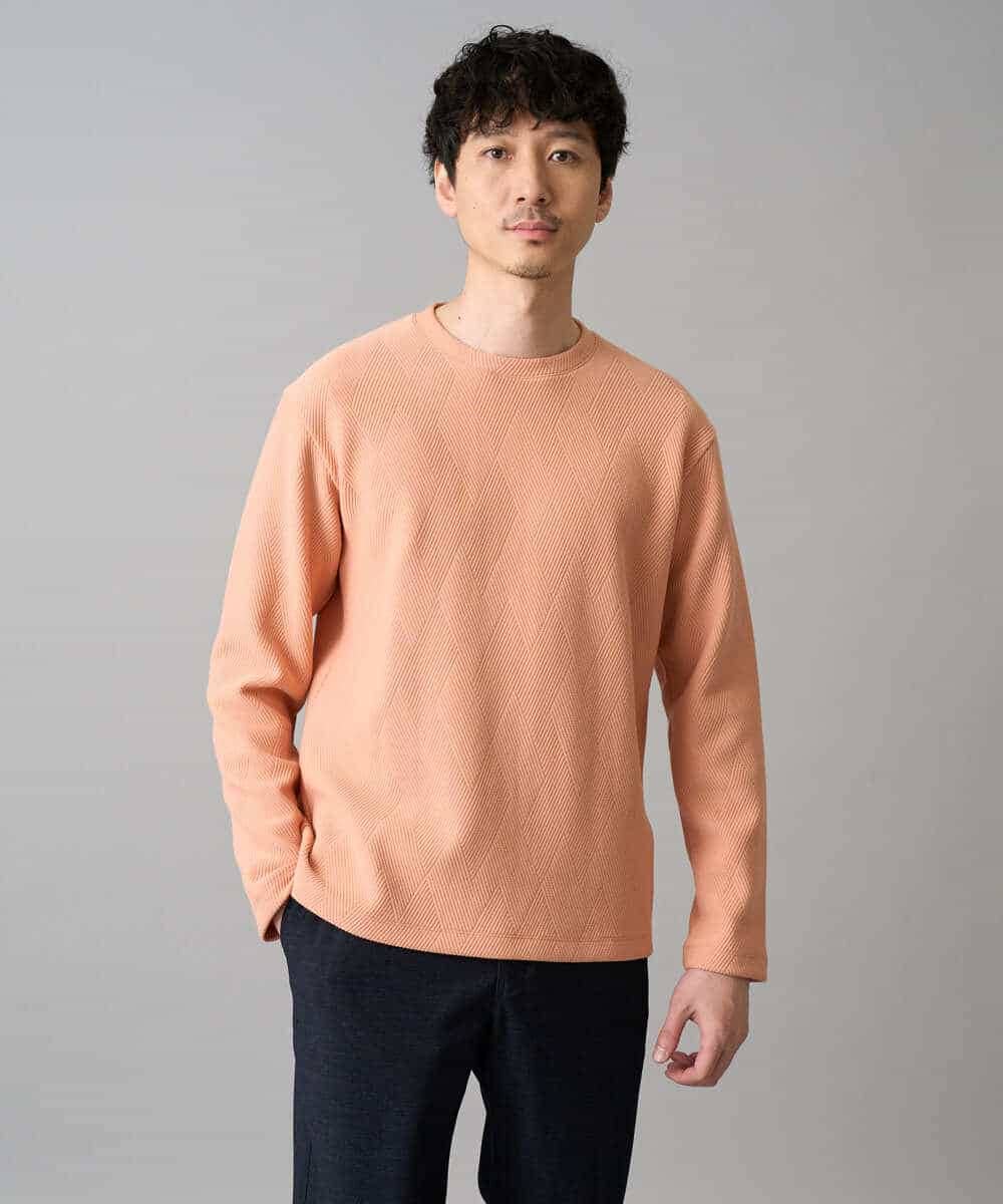 KHKED09049 a.v.v MEN(アー・ヴェ・ヴェ) 【イージーケア/洗濯機で洗える】キカフクレジャカードプルオーバー ライトグレー