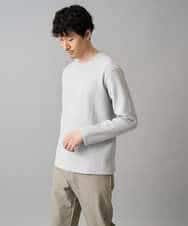 KHKED09049 a.v.v MEN(アー・ヴェ・ヴェ) 【イージーケア/洗濯機で洗える】キカフクレジャカードプルオーバー ライトグレー