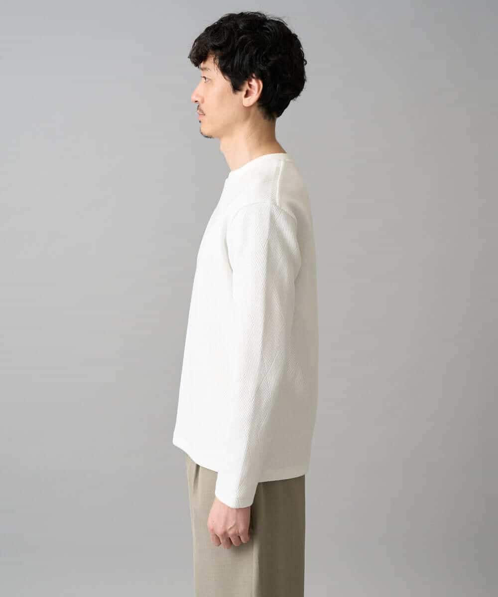 KHKED09049 a.v.v MEN(アー・ヴェ・ヴェ) 【イージーケア/洗濯機で洗える】キカフクレジャカードプルオーバー ライトグレー