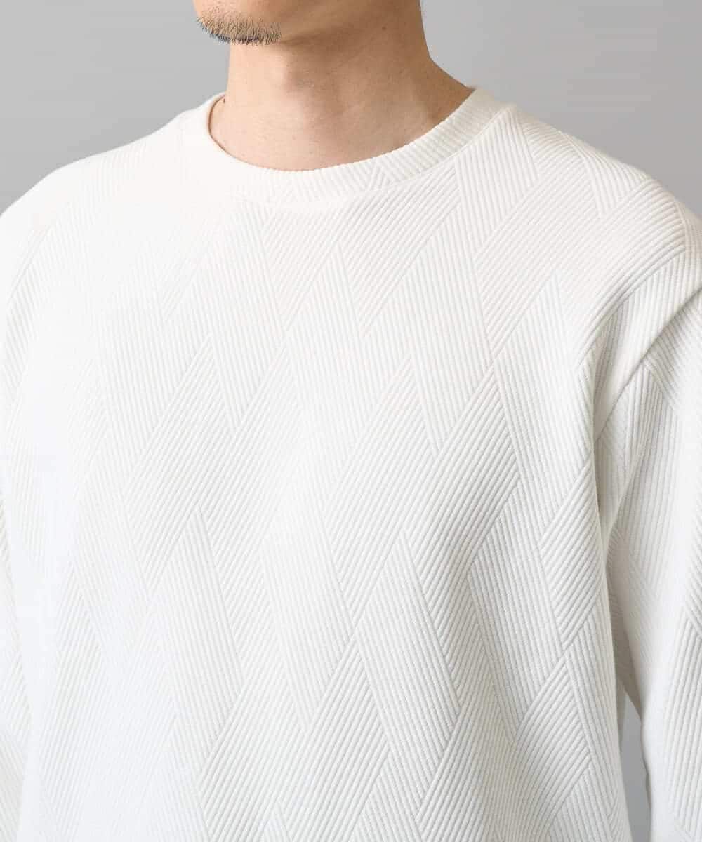 KHKED09049 a.v.v MEN(アー・ヴェ・ヴェ) 【イージーケア/洗濯機で洗える】キカフクレジャカードプルオーバー ライトグレー