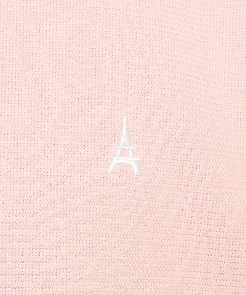 KHKED10044 a.v.v MEN(アー・ヴェ・ヴェ) 【イージーケア/洗濯機で洗える/毛玉になりにくい】アゼダブルフェイス1ポイント刺繍プルオーバー ピンク