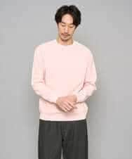 KHKED10044 a.v.v MEN(アー・ヴェ・ヴェ) 【イージーケア/洗濯機で洗える/毛玉になりにくい】アゼダブルフェイス1ポイント刺繍カットソー ライトグレー