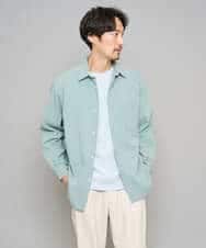 KHKED10044 a.v.v MEN(アー・ヴェ・ヴェ) 【イージーケア/洗濯機で洗える/毛玉になりにくい】アゼダブルフェイス1ポイント刺繍カットソー ライトグレー