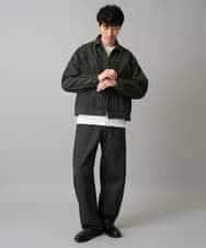 KHKED11049 a.v.v MEN(アー・ヴェ・ヴェ) フォトプリントワイドシルエットカットソー ライトグレー