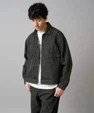 KHKED11049 a.v.v MEN(アー・ヴェ・ヴェ) フォトプリントワイドシルエットカットソー ライトグレー