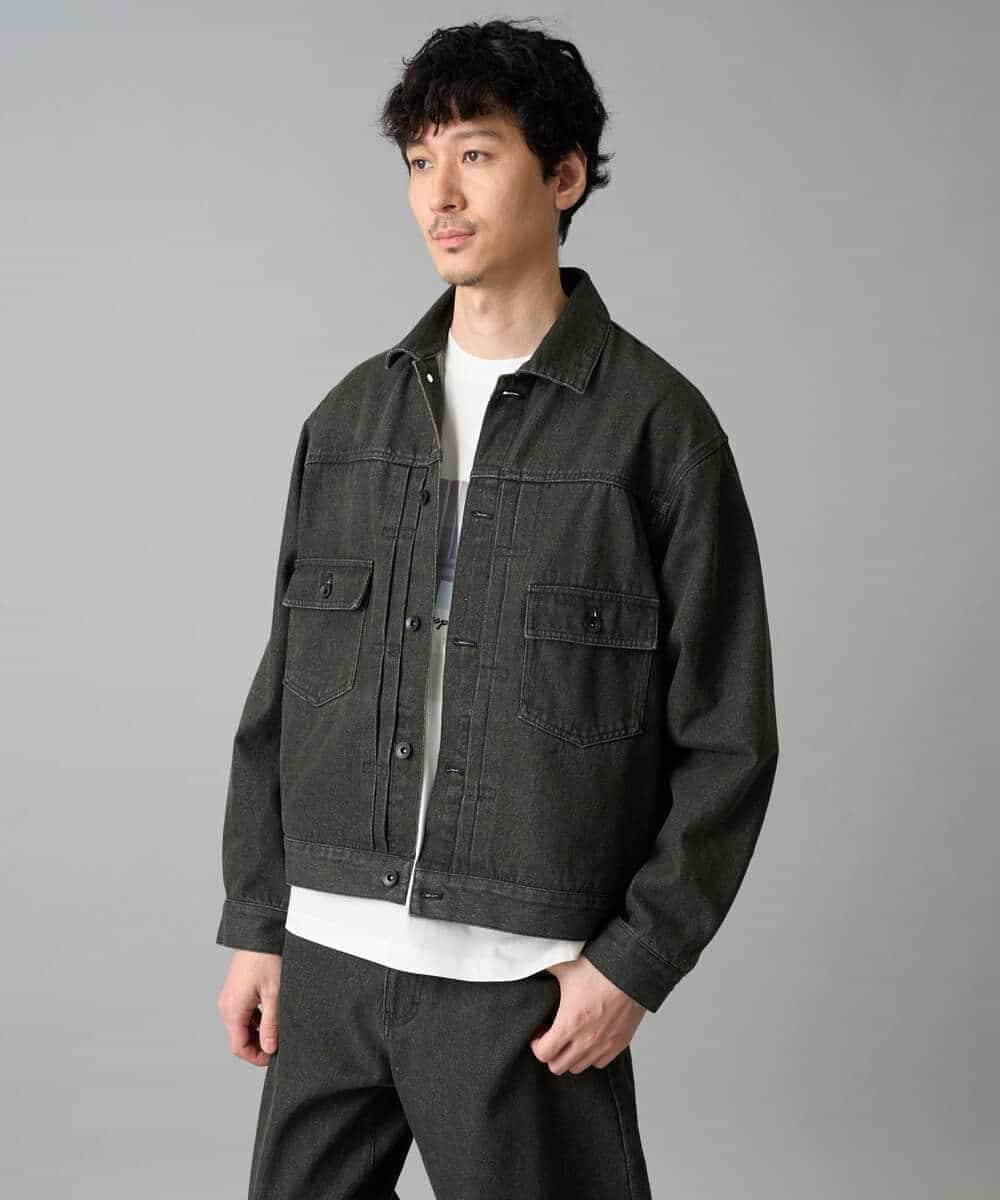 KHKED11049 a.v.v MEN(アー・ヴェ・ヴェ) フォトプリントワイドシルエットカットソー ライトグレー