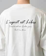 KHKED11049 a.v.v MEN(アー・ヴェ・ヴェ) フォトプリントワイドシルエットカットソー ライトグレー