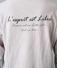 KHKED11049 a.v.v MEN(アー・ヴェ・ヴェ) フォトプリントワイドシルエットカットソー ライトグレー