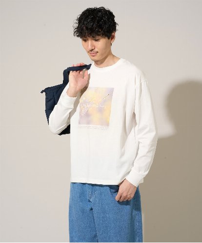 KHKED12049 a.v.v MEN フォトグラファーコラボ ワイドシルエットカットソー