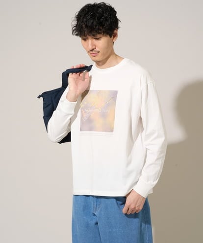 KHKED12049 a.v.v MEN フォトグラファーコラボ ワイドシルエットカットソー